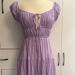Aeropostale Lilac Mini Dress Swiss dot summer dress